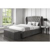 Boombox Luxury Upholstered Bed in Suede