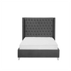 Boom Quilt Luxury Upholstered Bed Without Storage In Suede