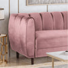 Bobran Luxury Mid-Century Sofa In Suede