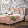 Knox Luxury Upholstered Bed Without Storage in Suede