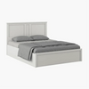 Helios PU Polish Bed In White Color