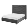 Boom Quilt Luxury Upholstered Bed Without Storage In Suede