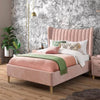 Knox Luxury Upholstered Bed Without Storage in Suede