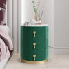 Globe Premium Round Bedside Table In Fabric