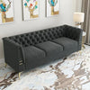 Loft Luxury Chesterfield Sofa Set in Suede