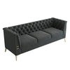 Loft Luxury Chesterfield Sofa Set in Suede