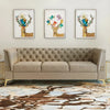 Loft Luxury Chesterfield Sofa Set in Suede