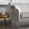 Lexis Luxury Mid-Century Sofa In Suede