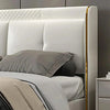 Tony Luxury Upholstered Bed in Leatherette