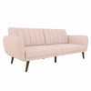 Brittan Luxury Mid-Century Sofa In Suede