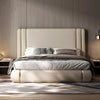 Dennis Luxury Upholstered Bed in Suede