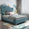 Dino Luxury Upholstered Bed Without Storage in Suede