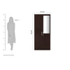 Rolex Engineered Wood Wardrobe 2 Doors