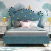 Dino Luxury Upholstered Bed Without Storage in Suede