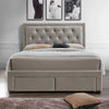 Apollo Luxury Upholstered Bed in Suede