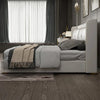 Tony Luxury Upholstered Bed in Leatherette