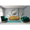 Turkish Arm Luxury Chesterfield Sofa Set in Suede