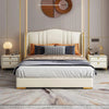 Rolex Luxury Upholstered Bed in Leatherette