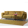 Turkish Arm Luxury Chesterfield Sofa Set in Suede