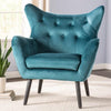 Tufted Luxury Accent Chair In Suede