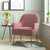 Mahi Luxury Accent Chair In Suede