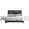 Porch Premium Upholstered Bed Without Storage In Suede