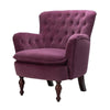 Oppo Luxury Accent Chair In Suede