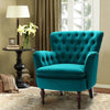 Oppo Luxury Accent Chair In Suede