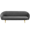 Subline Luxury Mid-Century Sofa In Suede