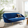 Subline Luxury Mid-Century Sofa In Suede