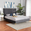 Hexa Premium Upholstered Bed Without Storage In Suede