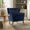 Rome Luxury Accent Chair In Suede