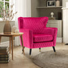 Rome Luxury Accent Chair In Suede