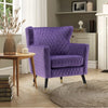 Rome Luxury Accent Chair In Suede