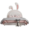 Naughty Bunny Luxury Upholstered Bed in Suede