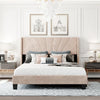 Genesis Luxury Upholstered Bed Without Storage In Suede