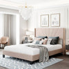 Genesis Luxury Upholstered Bed Without Storage In Suede