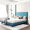 Genesis Luxury Upholstered Bed Without Storage In Suede