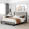 Genesis Luxury Upholstered Bed Without Storage In Suede