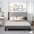 Genesis Luxury Upholstered Bed Without Storage In Suede