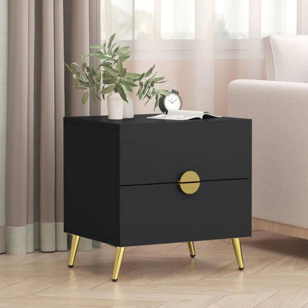 Modern Bedside Table In PU Polish