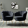 Hendrix Luxury Accent Chair In Suede - Pack of 2