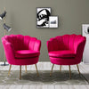 Hendrix Luxury Accent Chair In Suede - Pack of 2