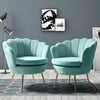 Hendrix Luxury Accent Chair In Suede - Pack of 2