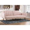 Brittan Luxury Mid-Century Sofa In Suede