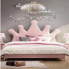 Tulip Upholstered Kids Bed Without Storage in Suede