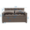 Kelvin Sofa Cum Bed In Suede