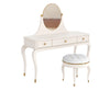 Bravo Solid Wood PU Polished Dressing Table