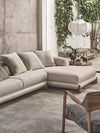 Aahed Premium Sectional Sofa in Brooklyn Fabric