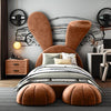 Big Bunny Premium Upholstered Bed in Suede